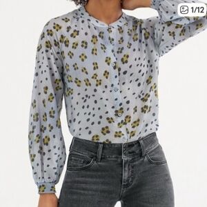 CAbi Hunter Blouse leopard Blouse Large